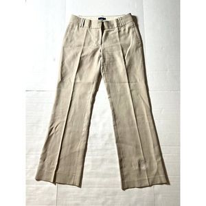 J.Crew City Fit Wide Leg Khaki Casual Pants Women's Size 6